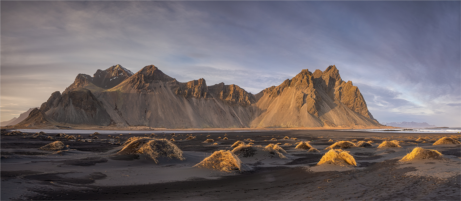 1st Place in Scapes Digital - Evening Light On The Vestrahorn by Carol Watson