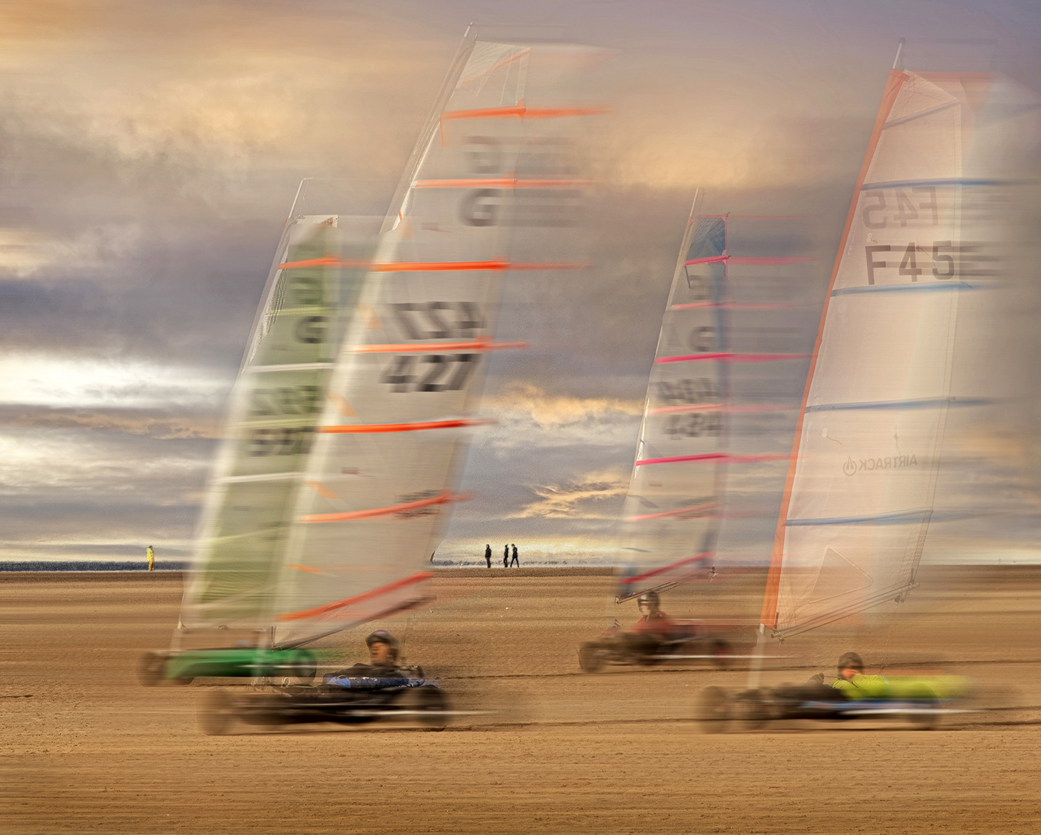 Land Yacht Racing by Brian Clark
