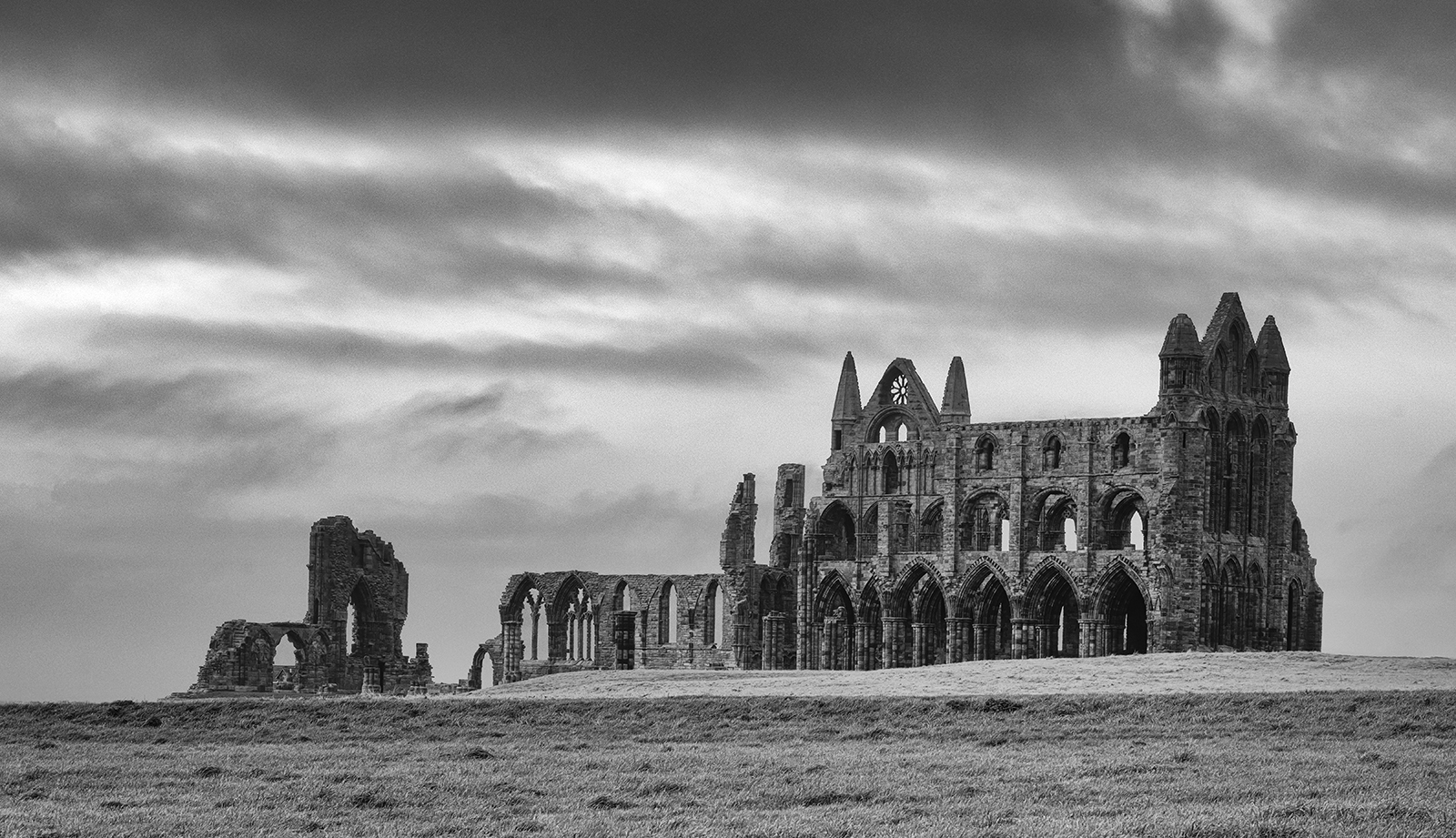 Late Evening At Whitby Abbey by Ian Mulroy