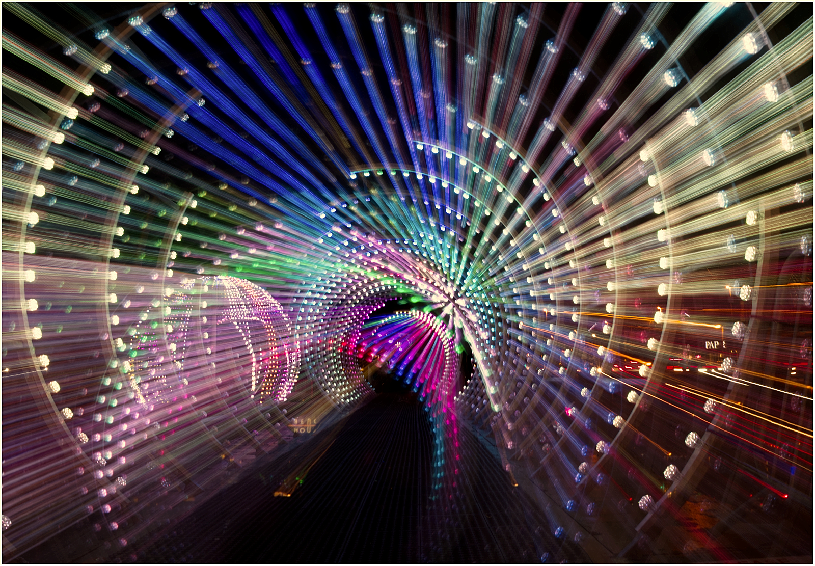 Abstract Tunnel Of Light by David Foreman