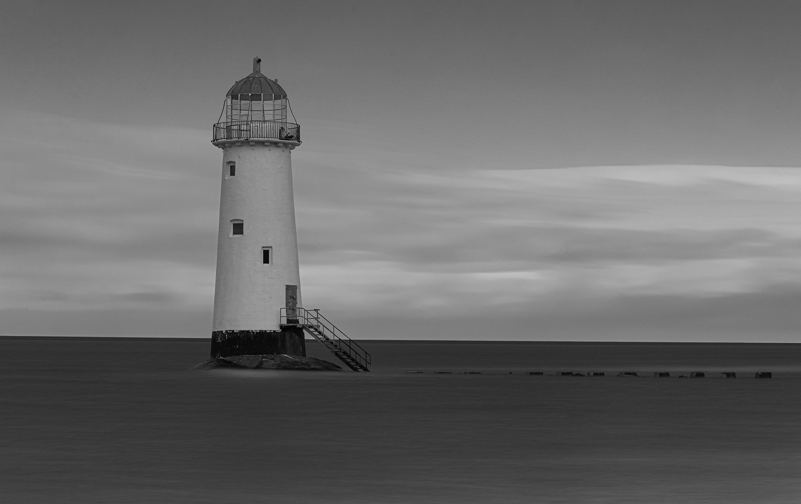 Point Of Ayr Lighthouse by Karen Morris