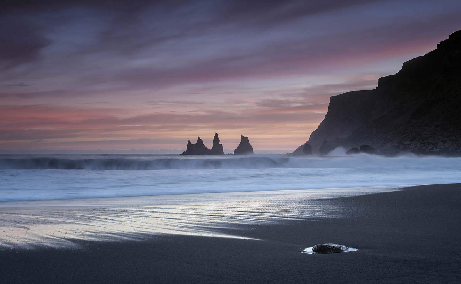 Black Beach Sunset by Gordon Watson