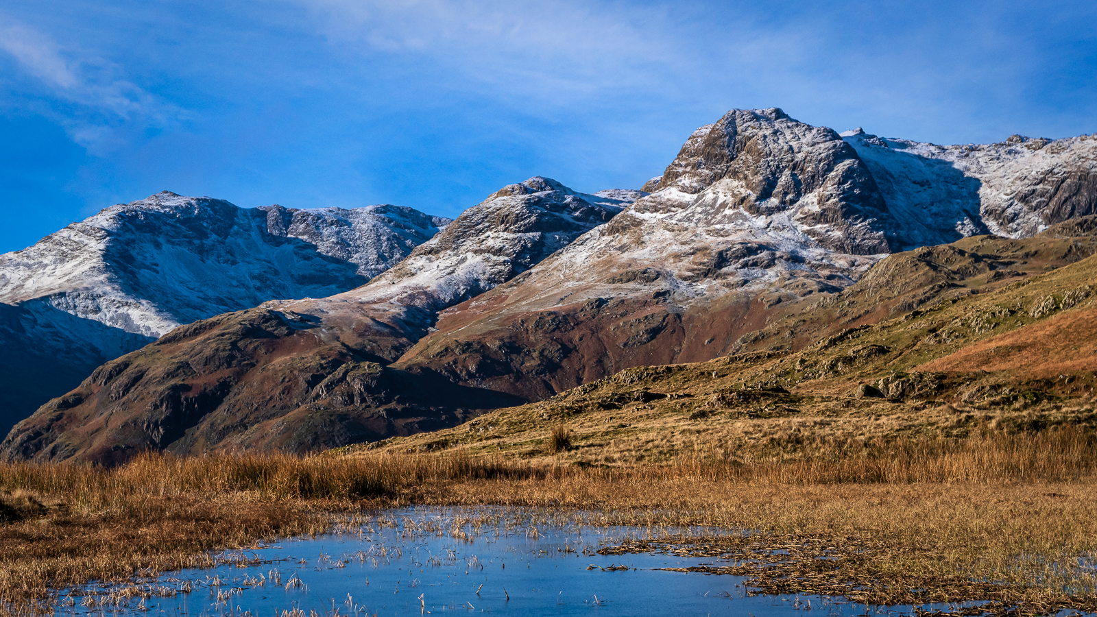 The Langdale Pikes In Winter by Graham Barker — Score: 17 pts