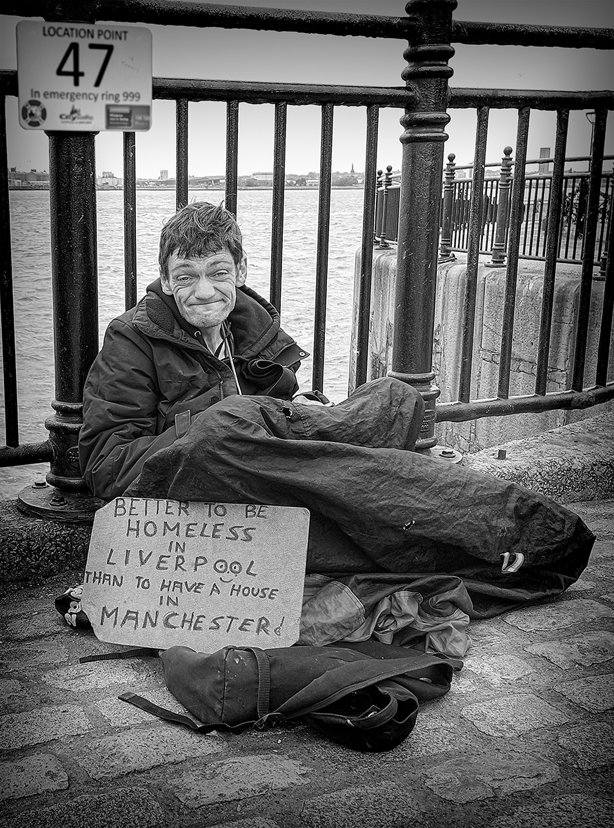 3rd Place in People Print - Homeless In Liverpool by Andy Ogilvie