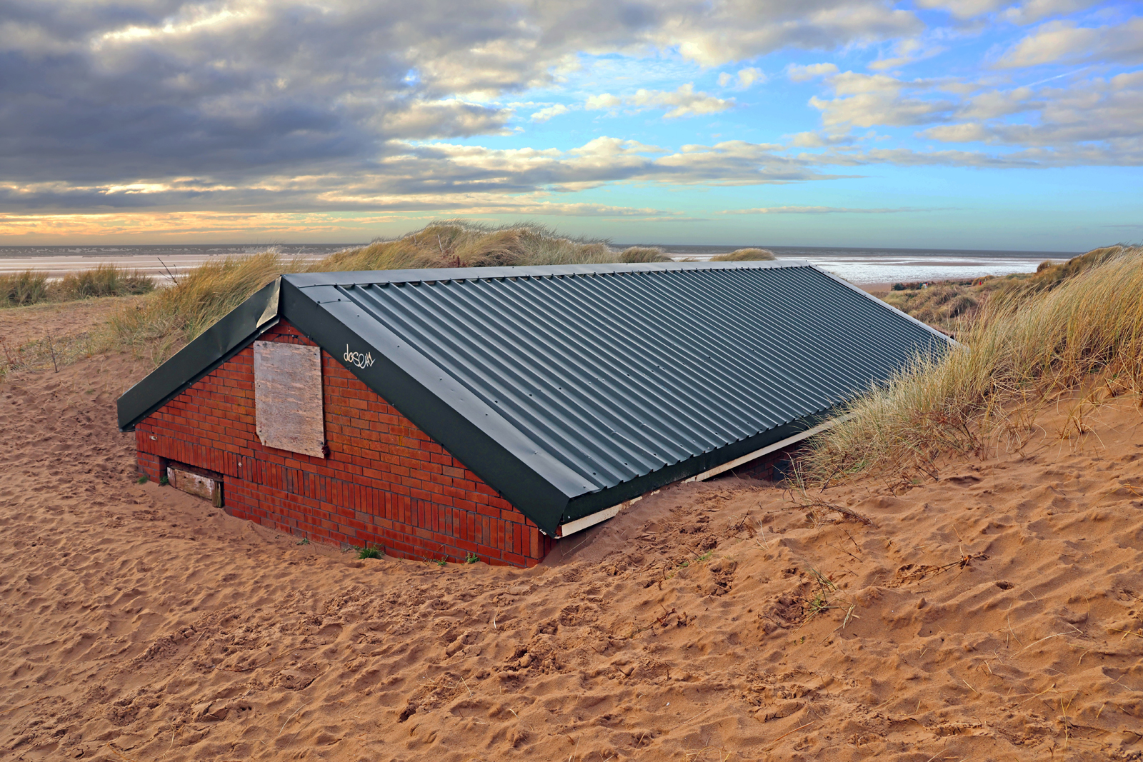 Beached Hut by Alan Yardley