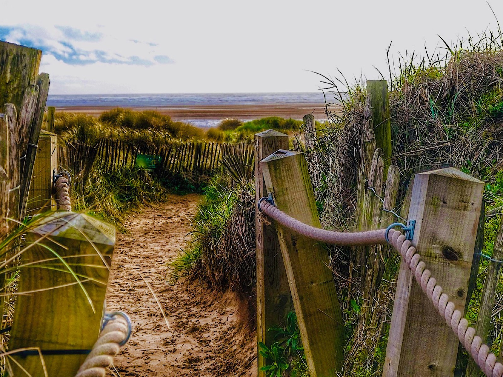 North Beach Pathway Through The Dunes by Allan Lonsdale