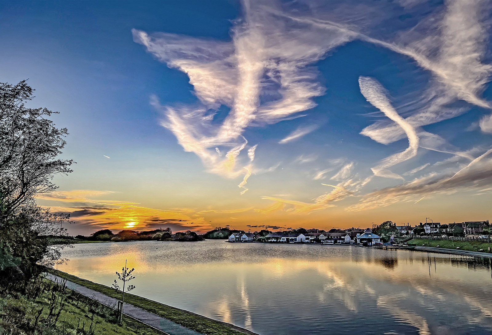 Fairhaven Lake Sunset by Peter Parnell