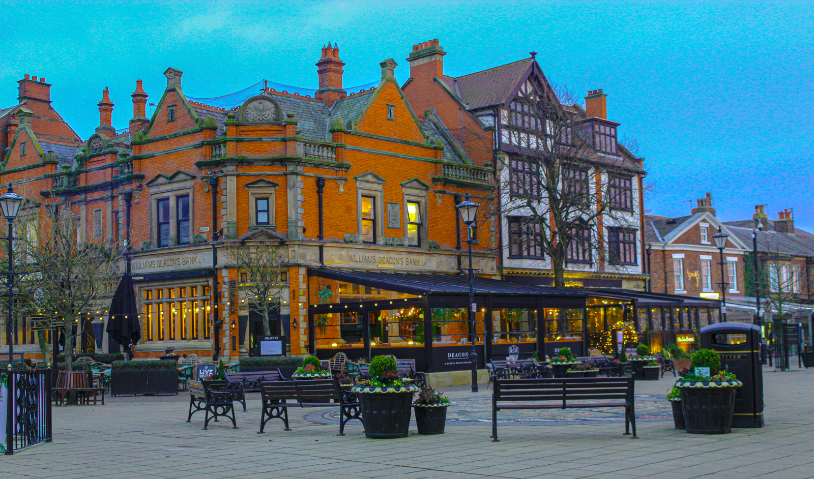 Day To Night At Lytham Square by Susan Wood