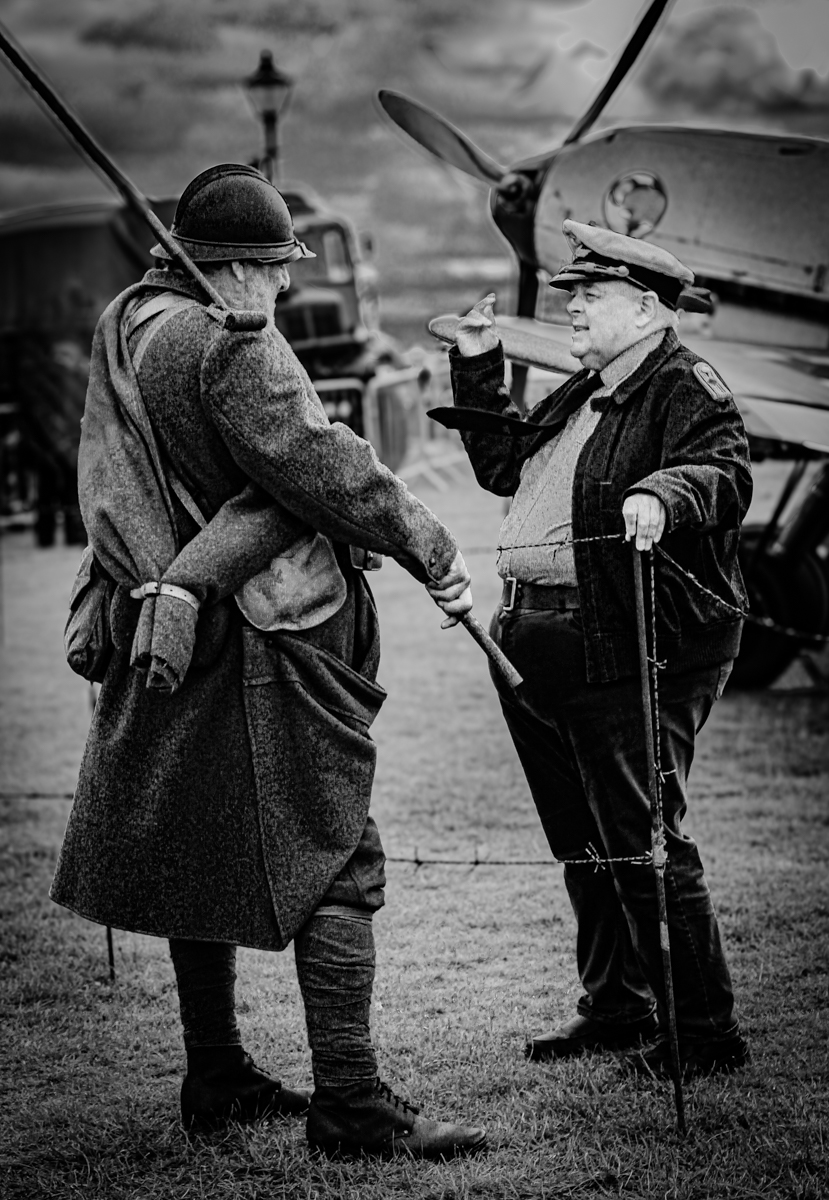 Lost In Conversation - Lytham 1940's Weekend by Susan Wood