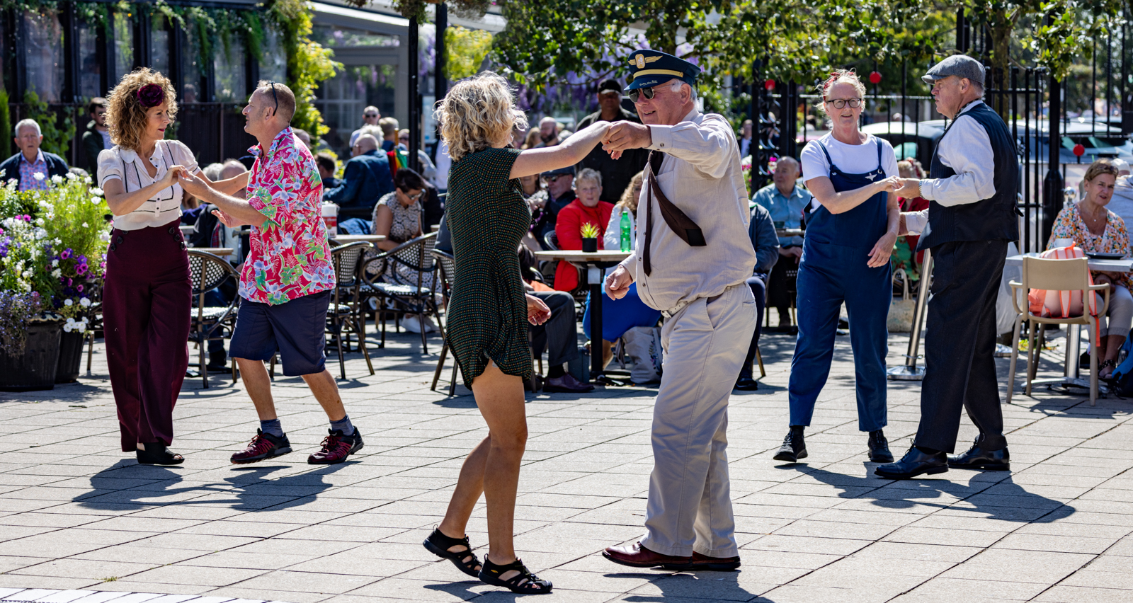 Dancing In The Square Lytham by Peter Darby