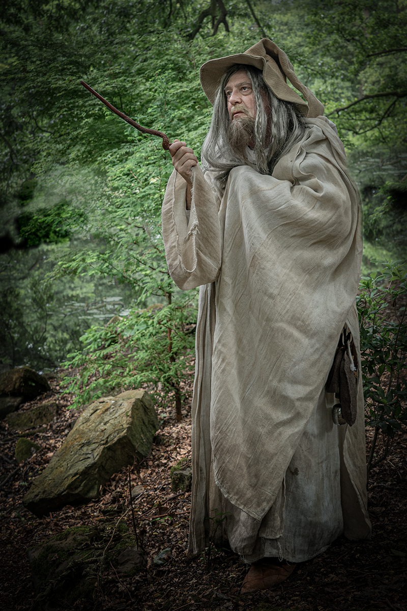 Casting A Spell In Lytham Hall Woods by Sheila Giles
