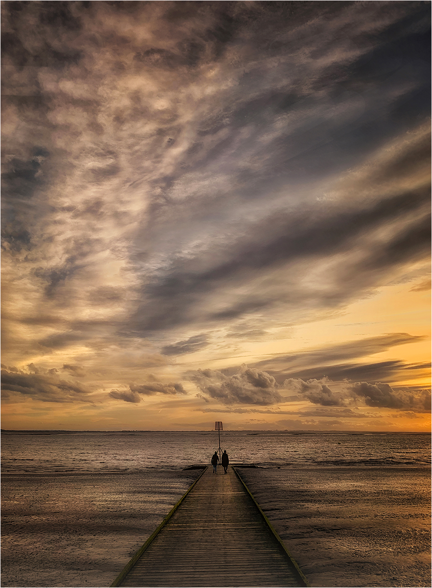 Lytham Pier At Sunset by Mike Williamson