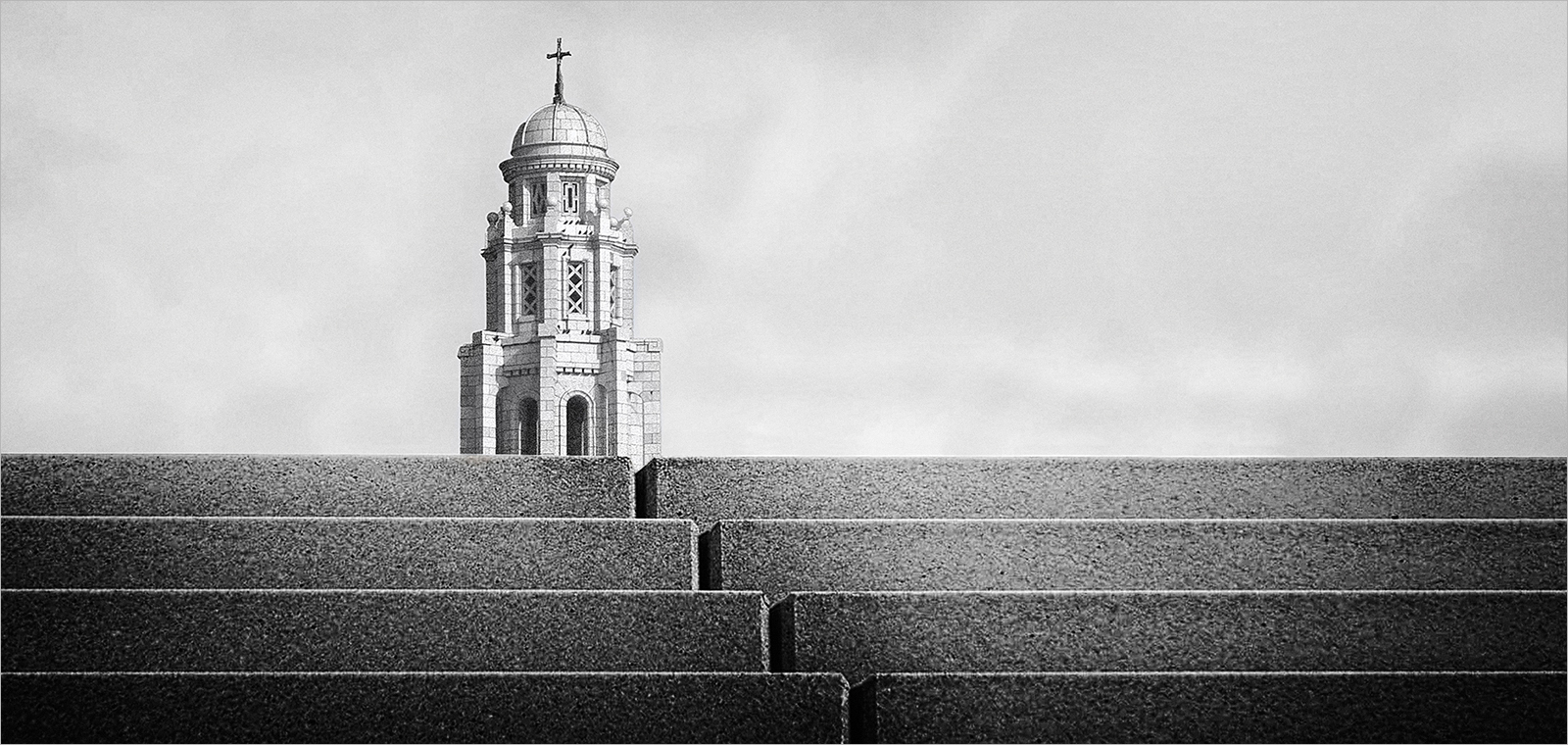 The White Church From The Promenade by Mike Williamson