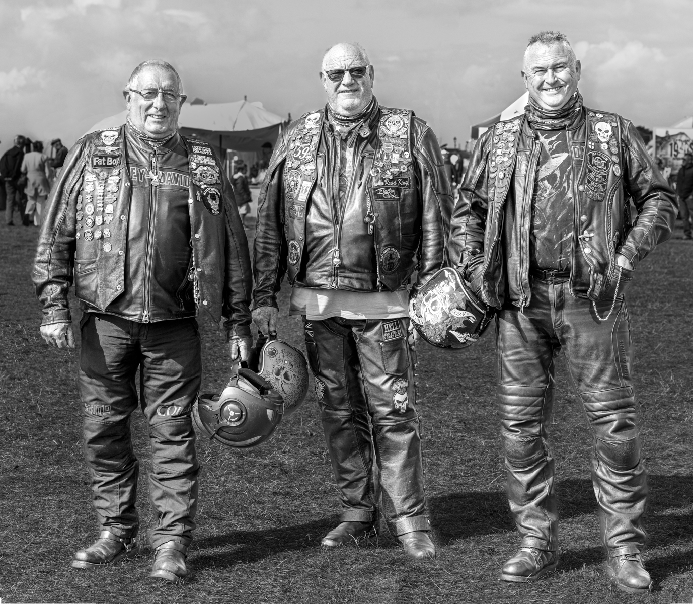 The Three Amigos On The Green Lytham by Peter Darby