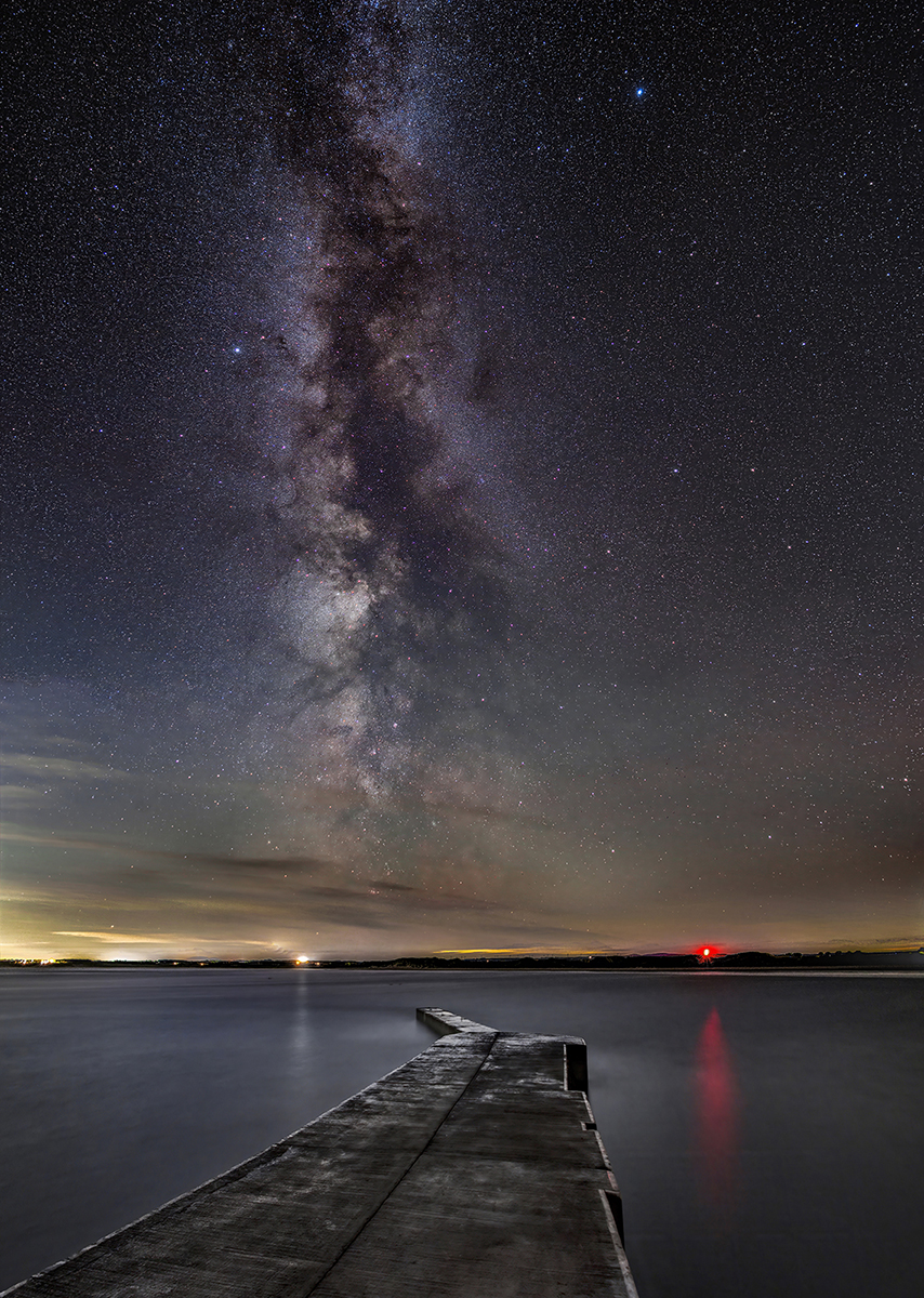 Commended in Colour Digital - Milky Way Over Beadnell by Gordon Watson
