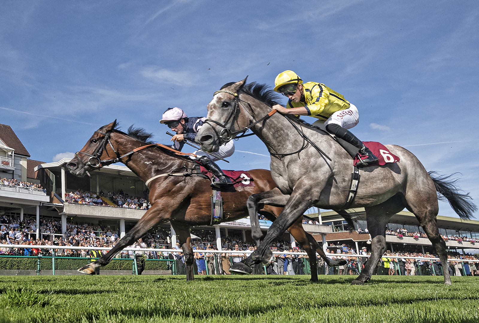 Commended in Colour Print - Close Finish by Brian Clark