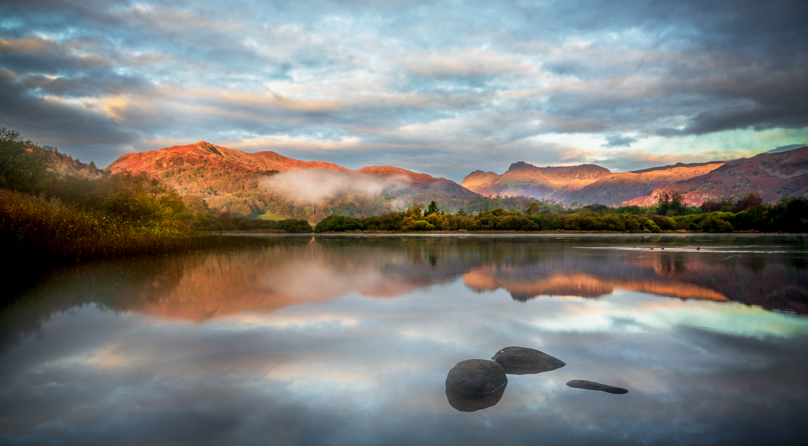 Highly Commended in Scapes Digital - Elterwater Sunrise by Elaine Cook