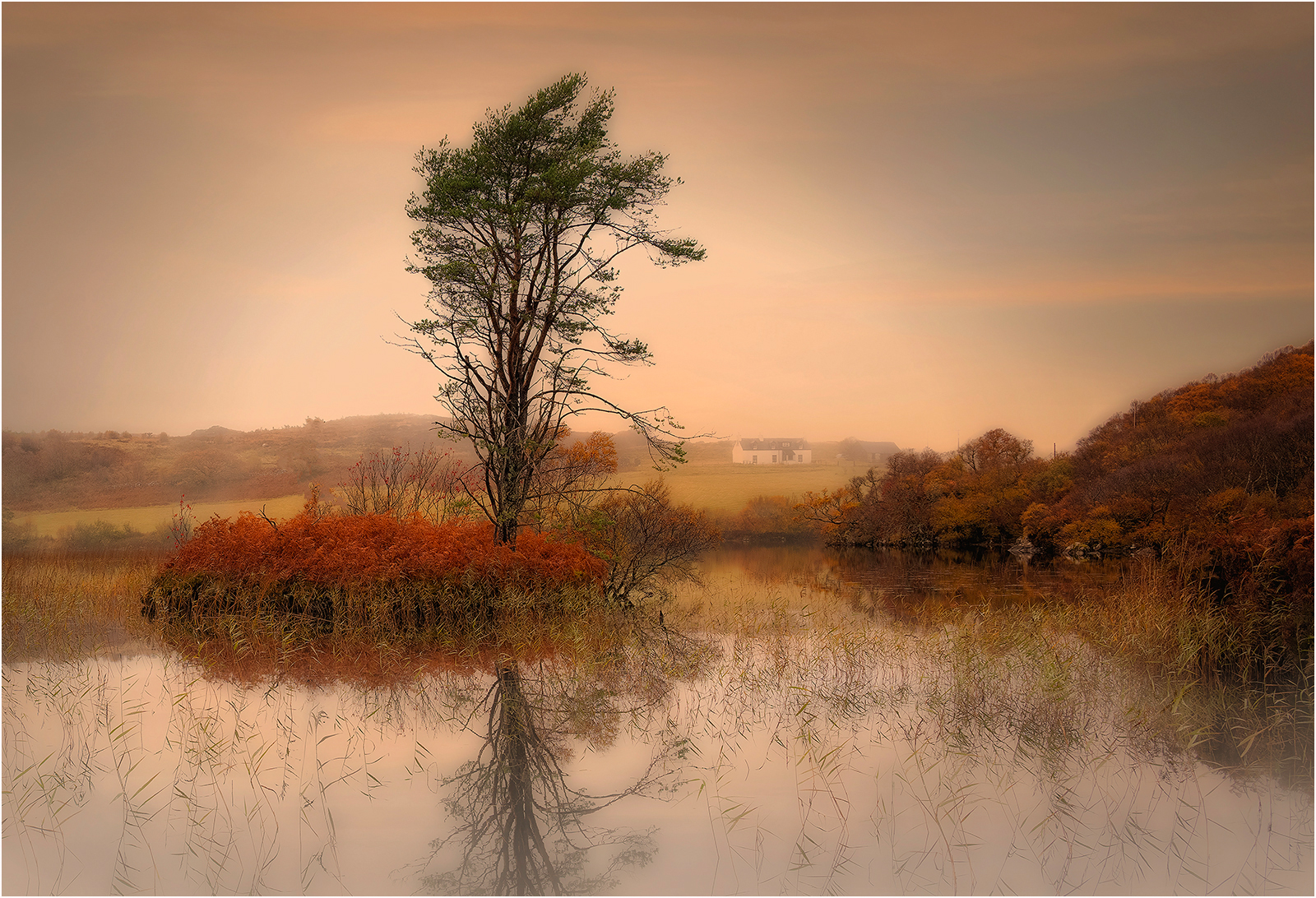 3rd Place in Scapes Print - Loch Reflections At Dusk - Badachro by Mike Williamson
