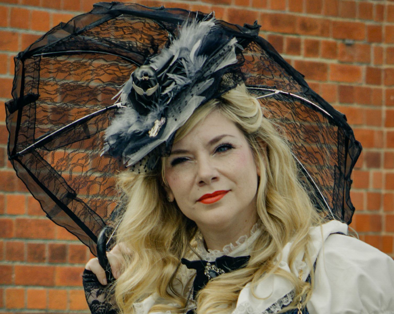 Parasol Lady by Steve Jackman
