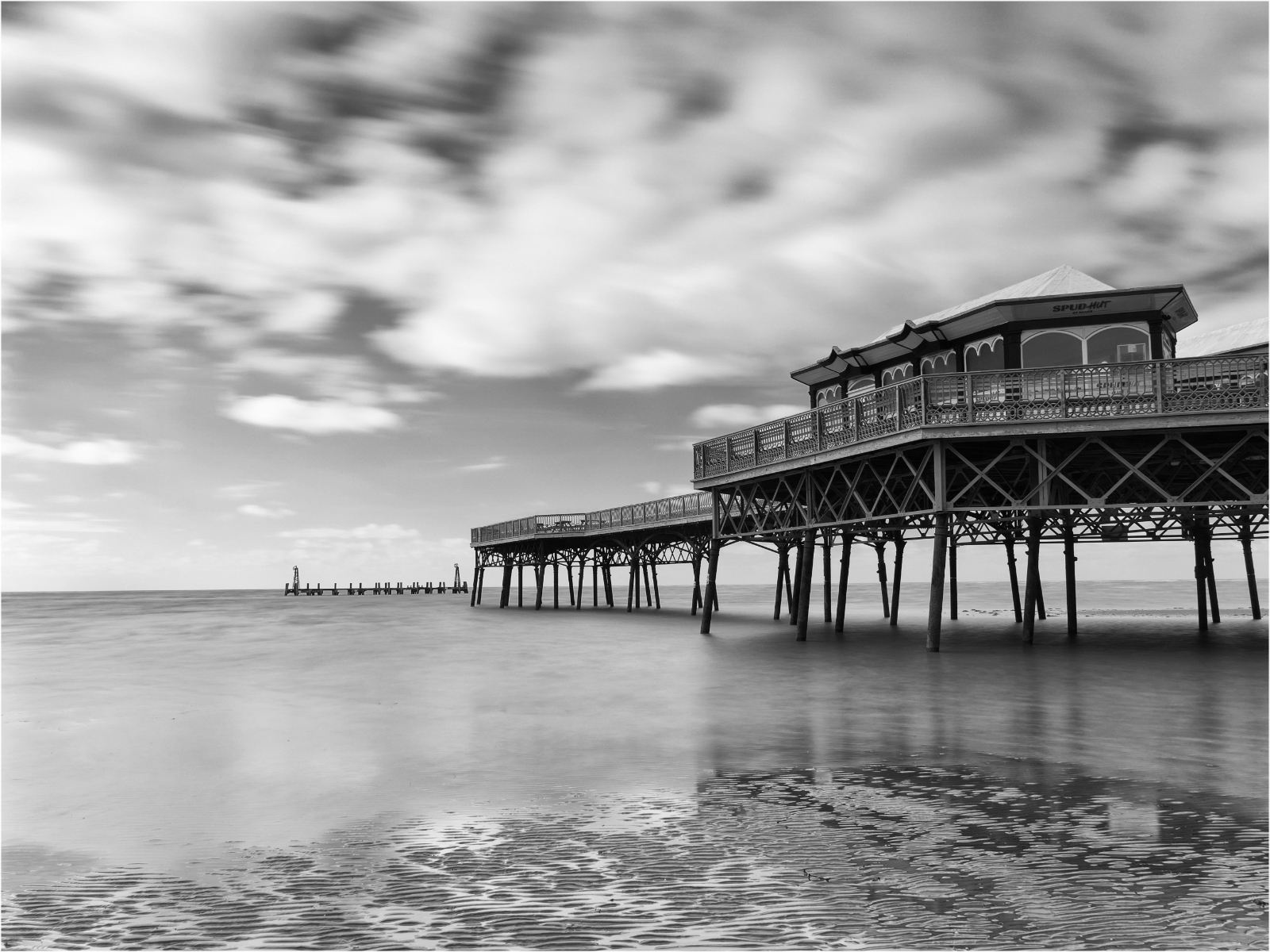 High Tide St Annes Pier by Joy Swarbrick