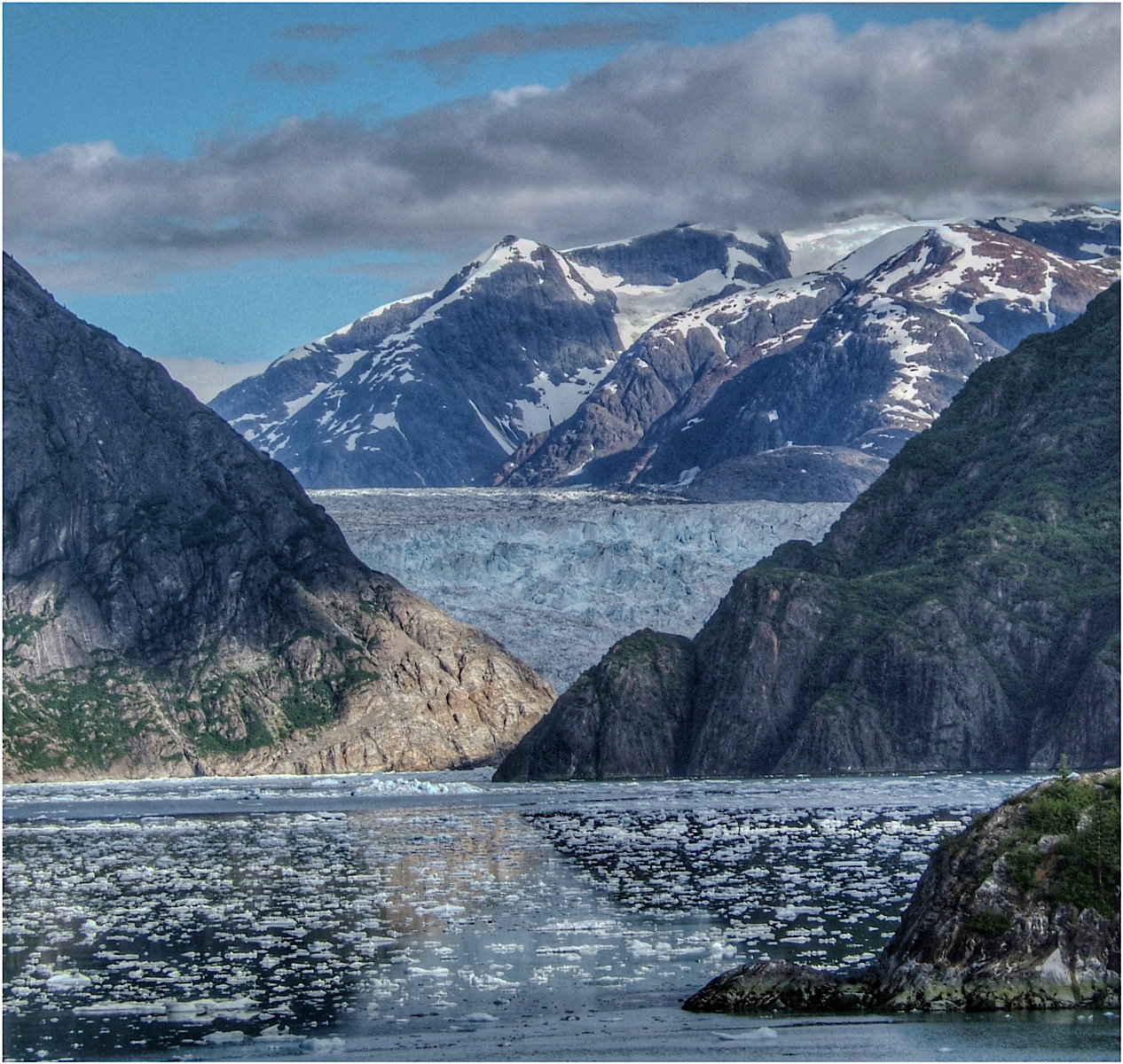 Sawyer Glacier Viewed From Tracy Arm Fjord by Peter Cotton — Score: 17 pts