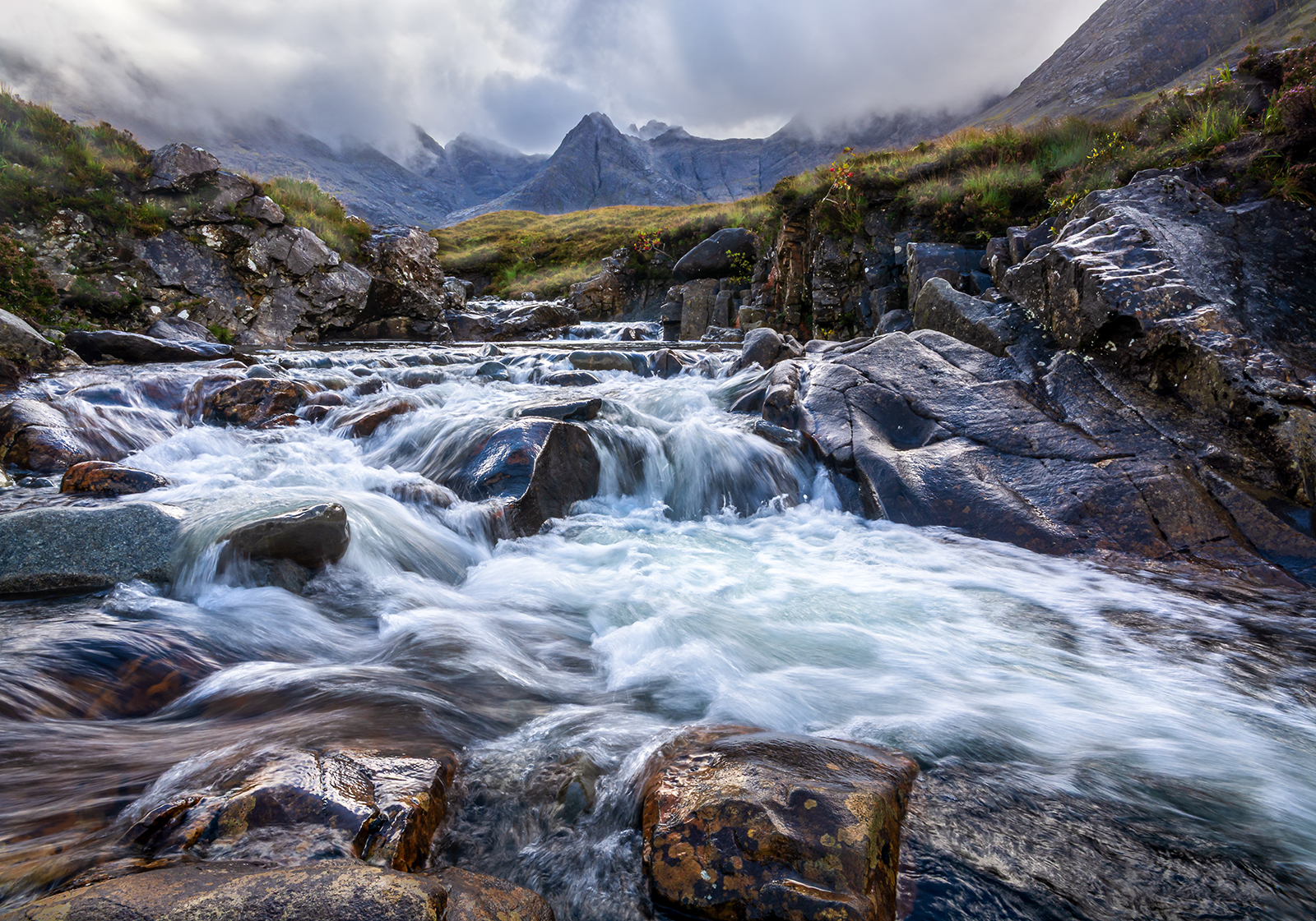 Fairy Pools In Full Flow by Elaine Cook — Score: 20 pts