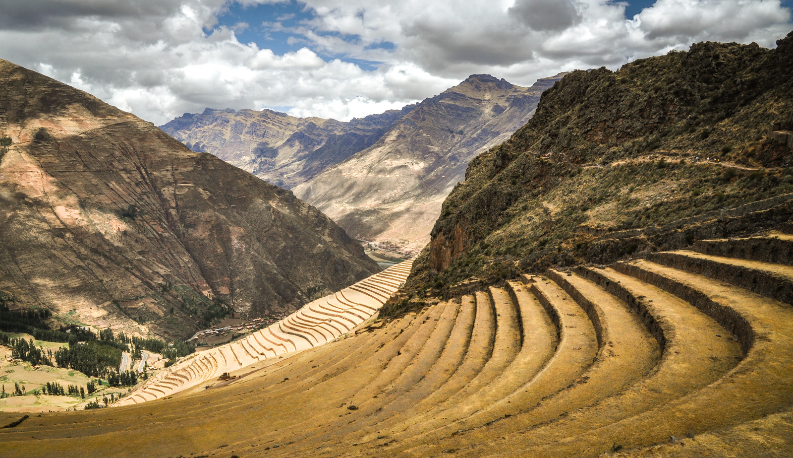 Andenes Terracing Above Pisac Peru by Mary Kirkby — Score: 17 pts