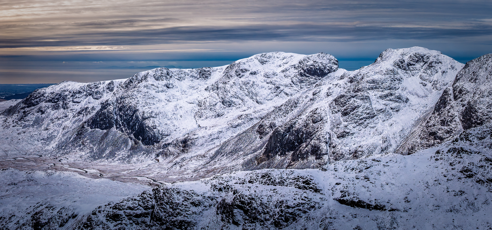The Scafells In Winter by Graham Barker — Score: 14 pts