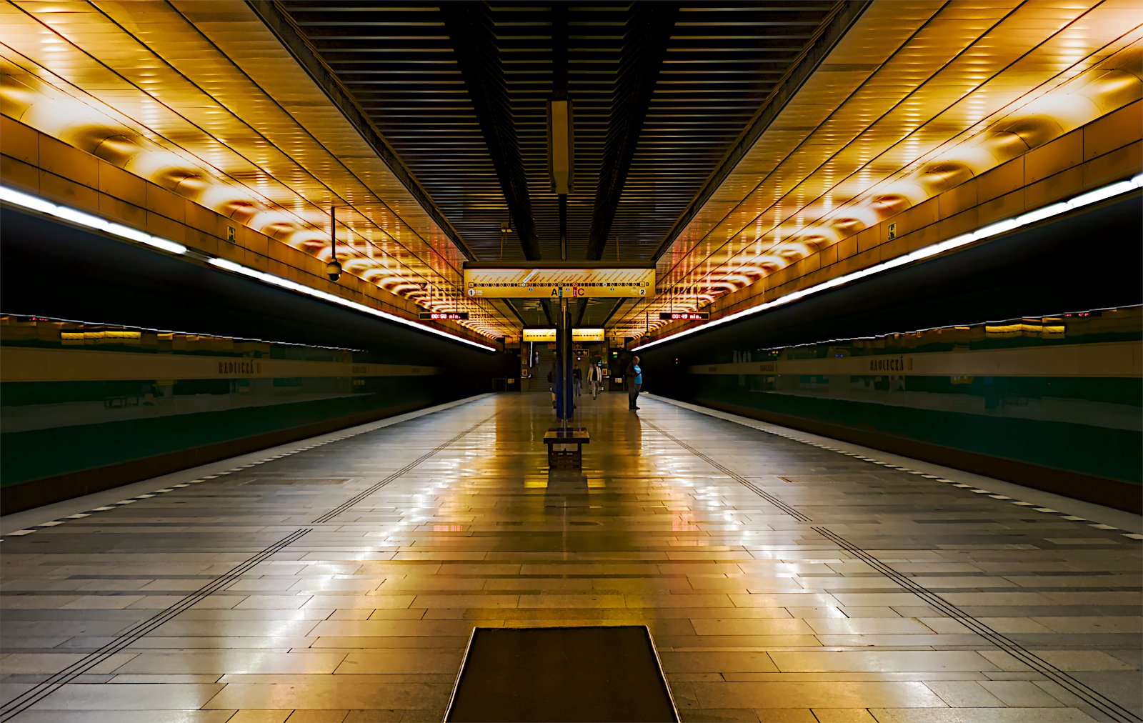 Commended in Colour Digital - Radlicka Metro Station by Christine Round