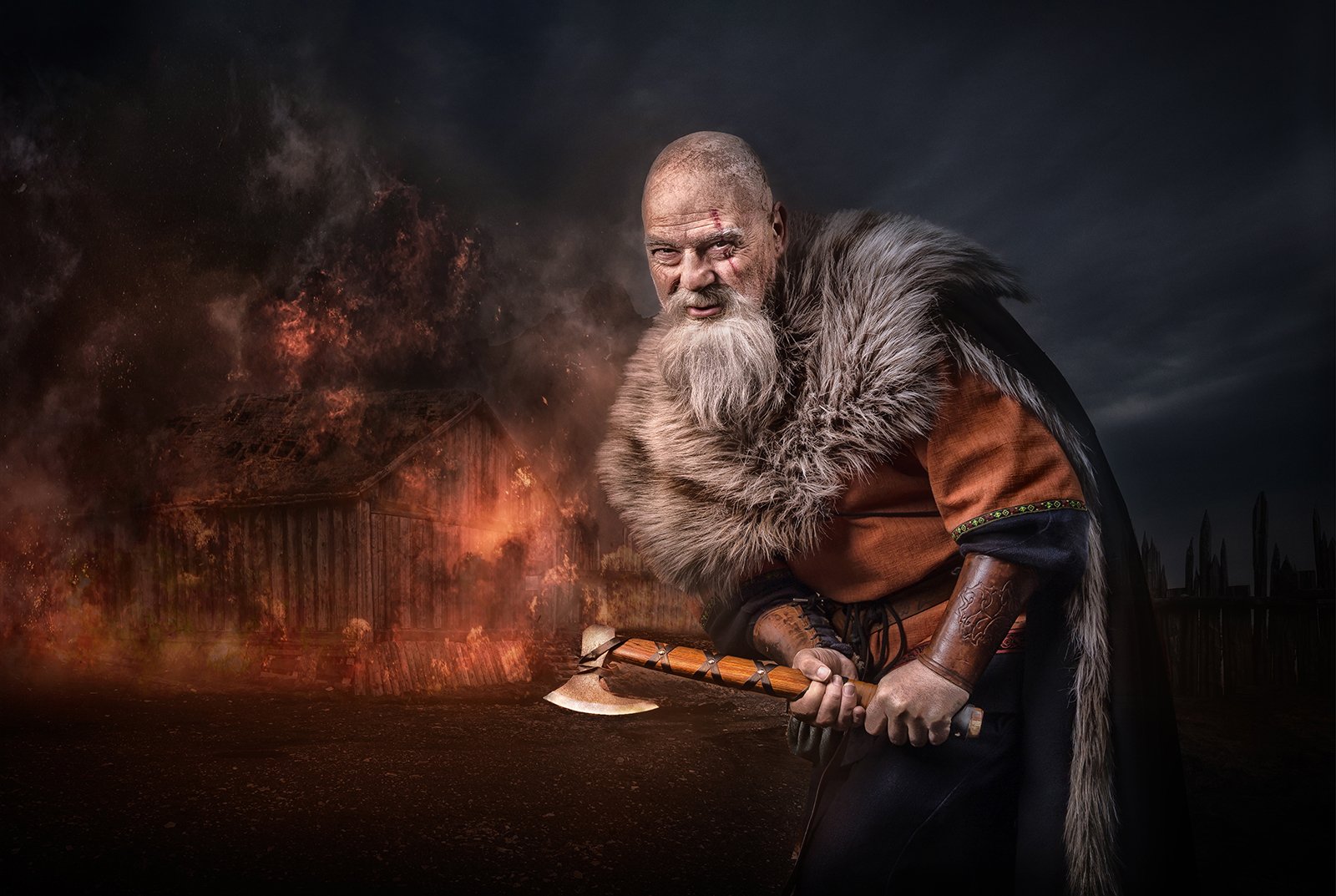 Commended in Colour Print - Viking Raider by Gordon Watson