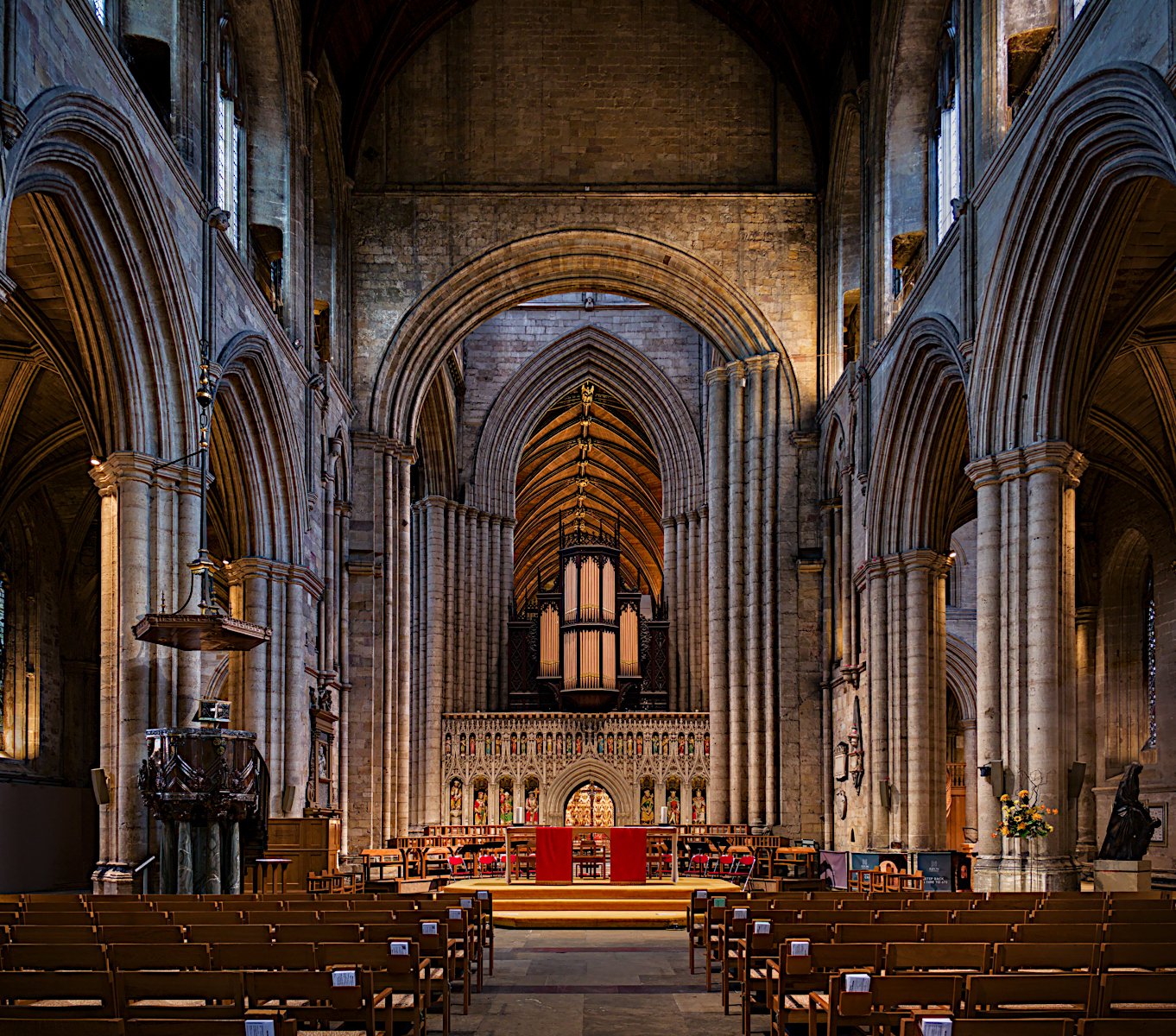 Commended in Colour Print - Ripon Cathedral Nave by Martin Round