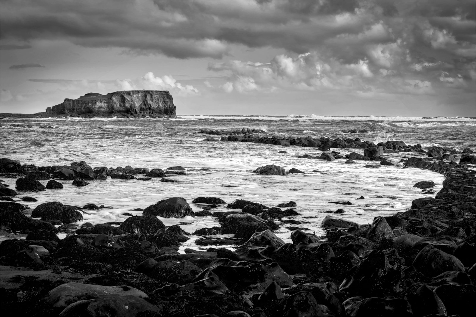 Highly Commended in Mono Digital - Saltwick Bay by Christine Round