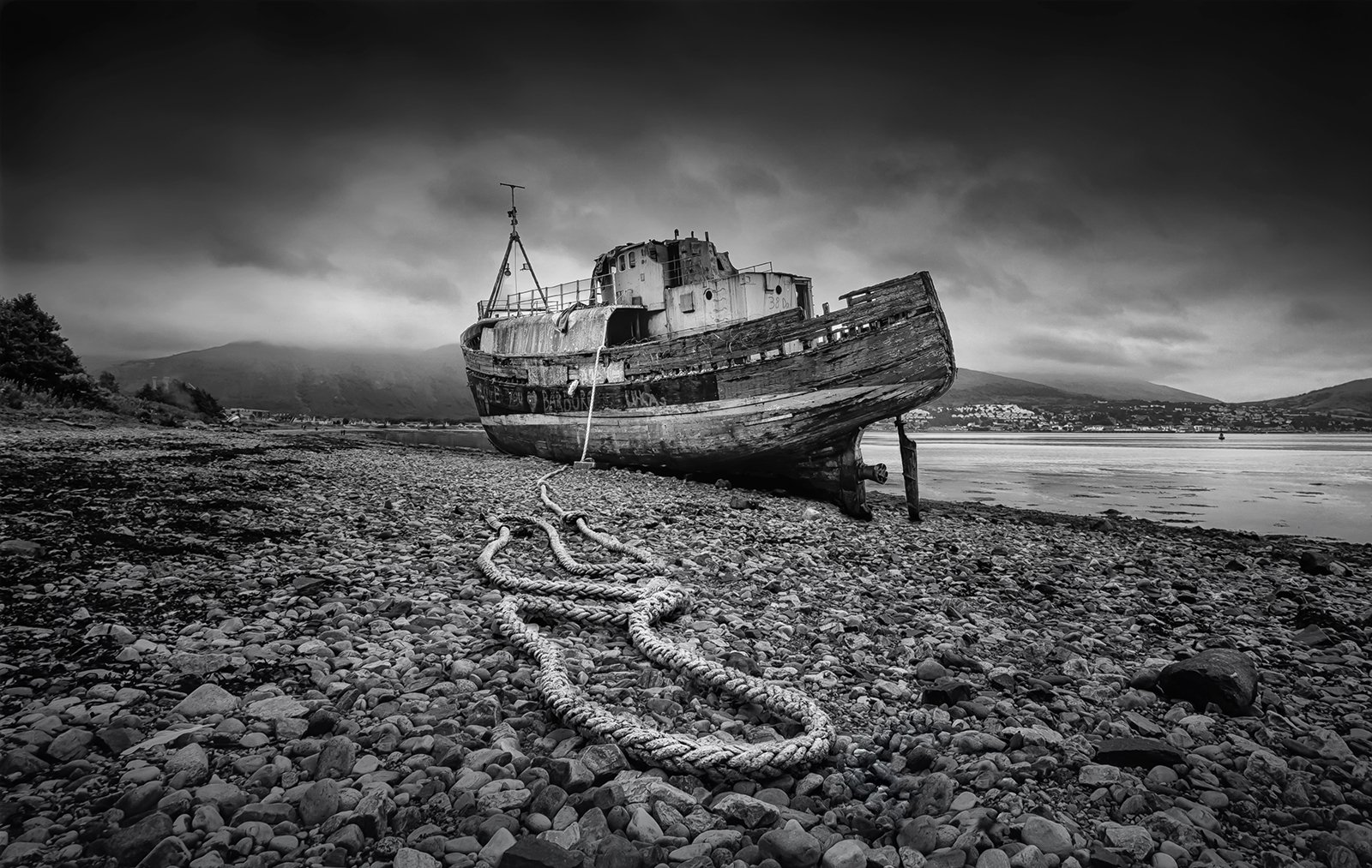 1st Place in Mono Print - In Need Of A Tow by Gordon Watson