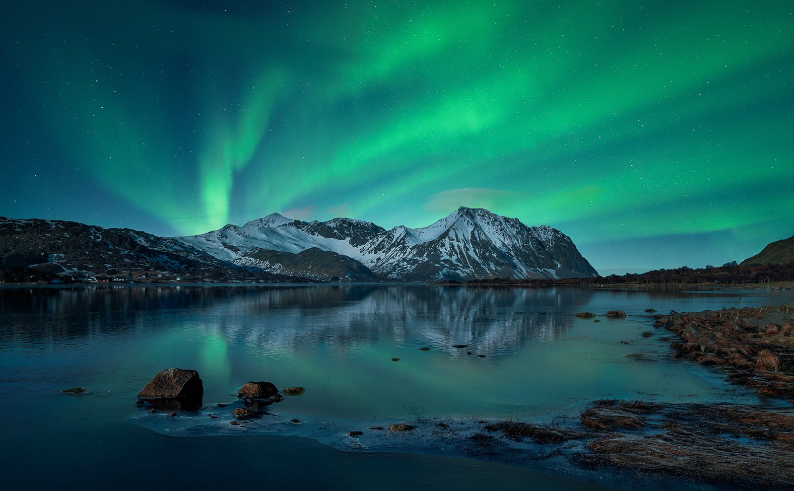 1st Place in Scapes Digital - Aurora Over Lofoten by Gordon Watson