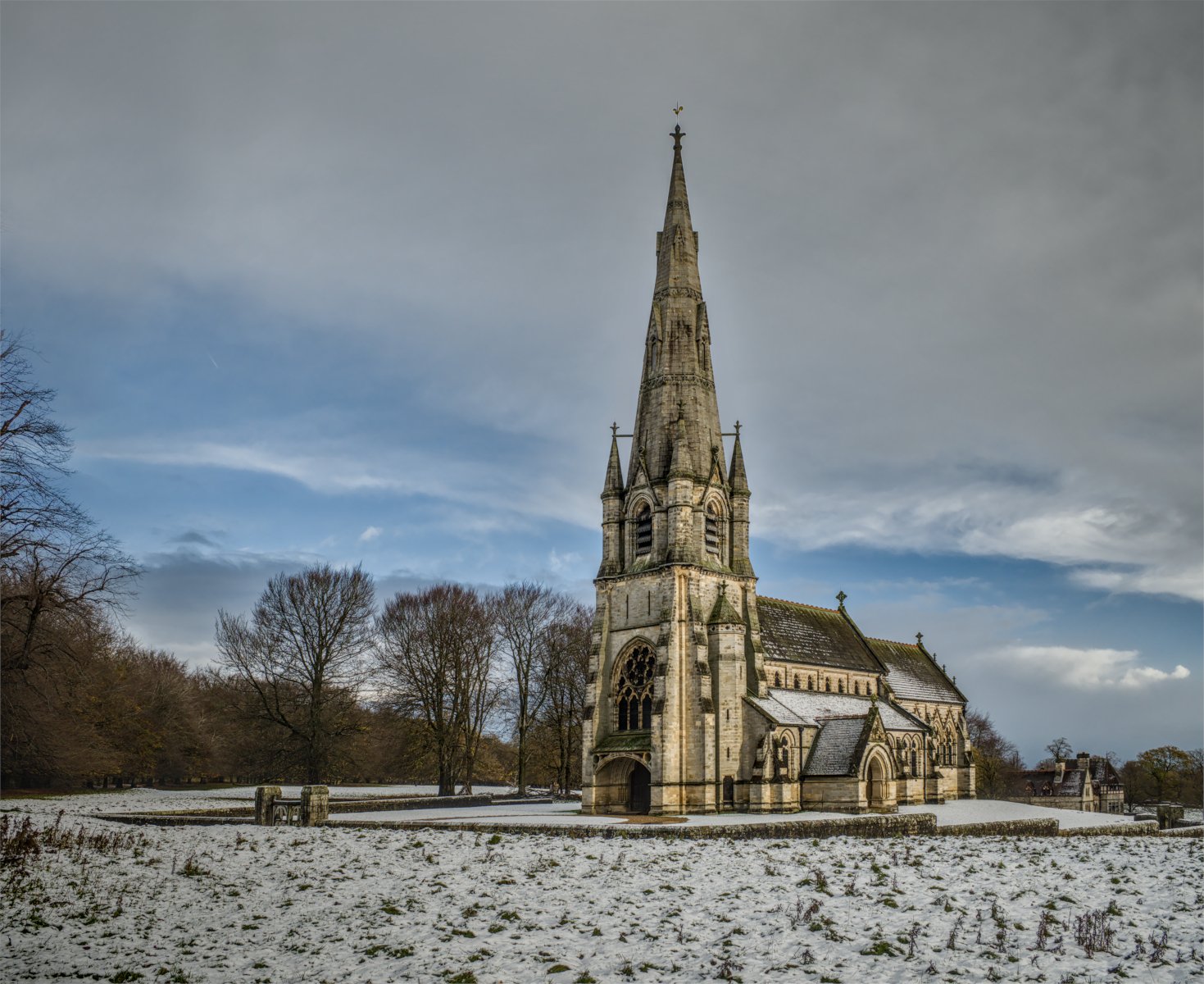 Highly Commended in Scapes Digital - St Mary's Church, Studley Royal by Christine Round