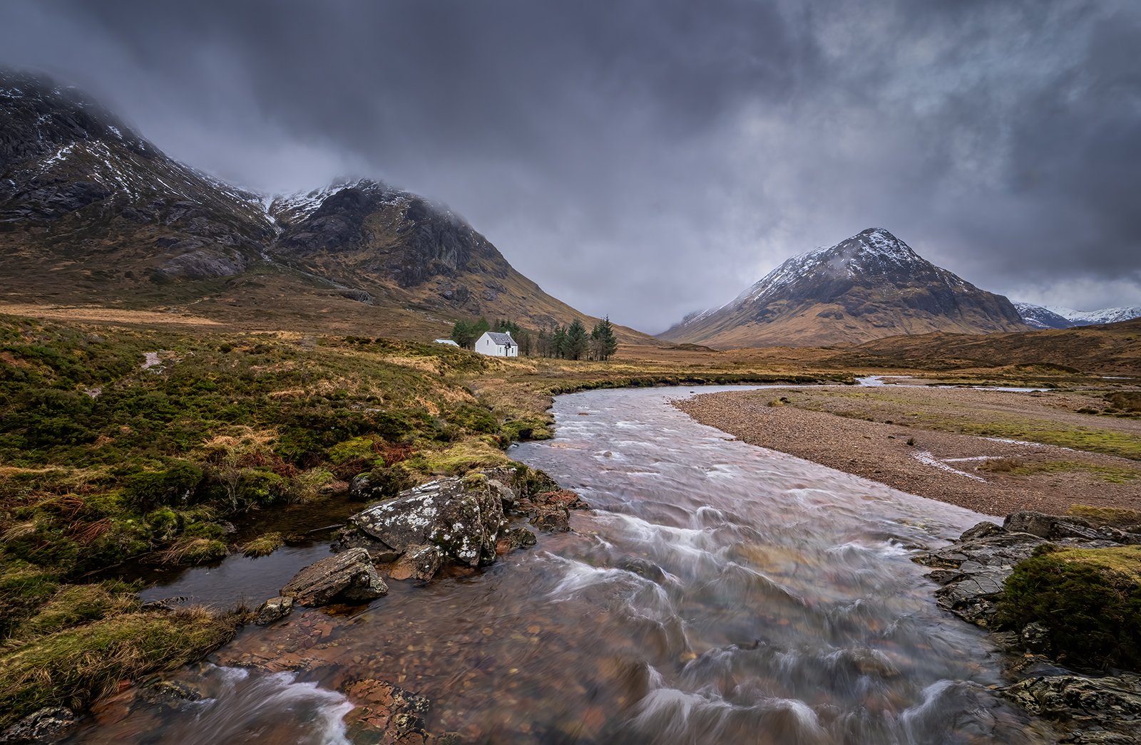 Highly Commended in Scapes Print - River Coupall Glencoe by Carol Watson