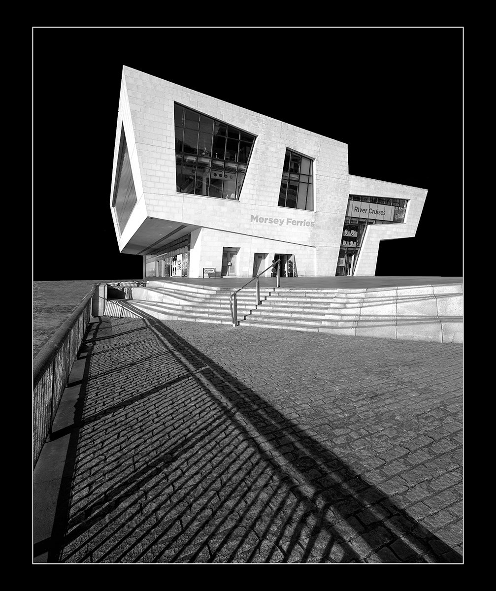 Commended in Mono Print - Mersey Ferry Terminal by Ian Mulroy
