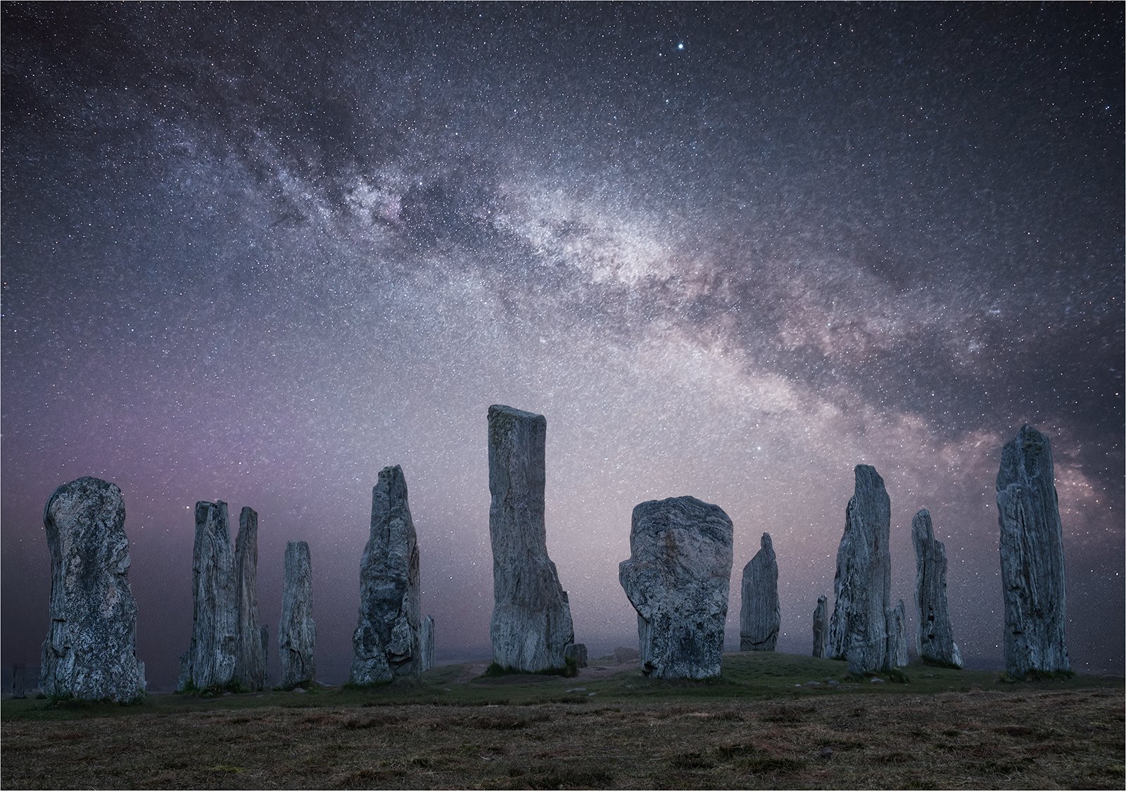 Milky Way Over Callanish — by Carol Watson — Score: 18 pts